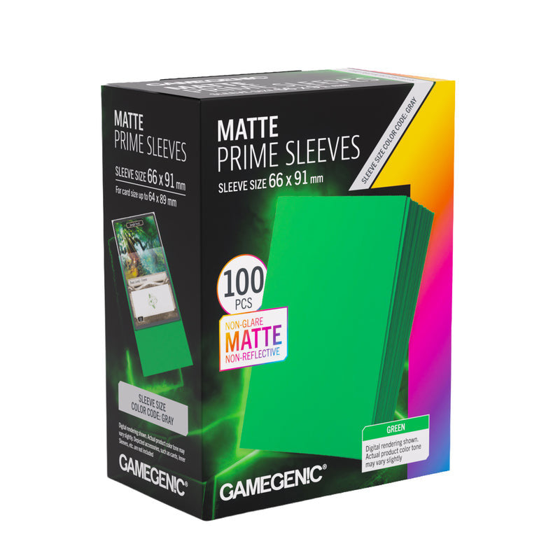 Prime Sleeves Green 66x91