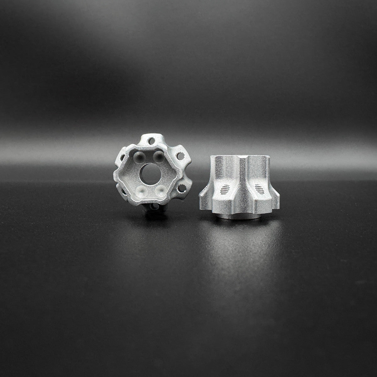 Image of 12mm Hex "DOT" Machined Aluminum Hubs (2) "4 DOT 10mm"
