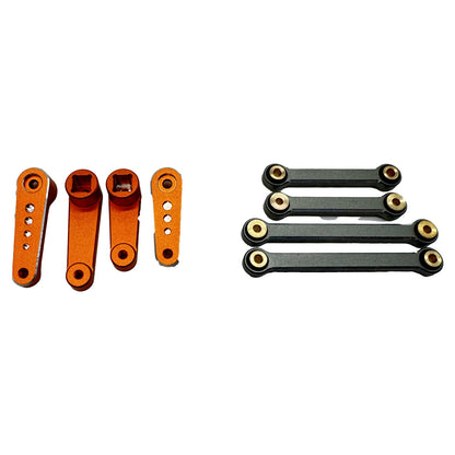 Image of Aluminum Sway Bar Set (Gunmetal/Orange/Front/Rear)