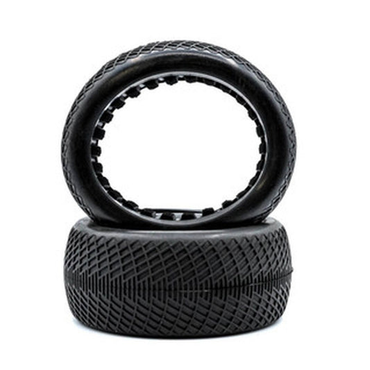 Image of Radar - 1/8 TRUGGY Tires w/ Inserts (1 Pair) Soft (Yellow)
