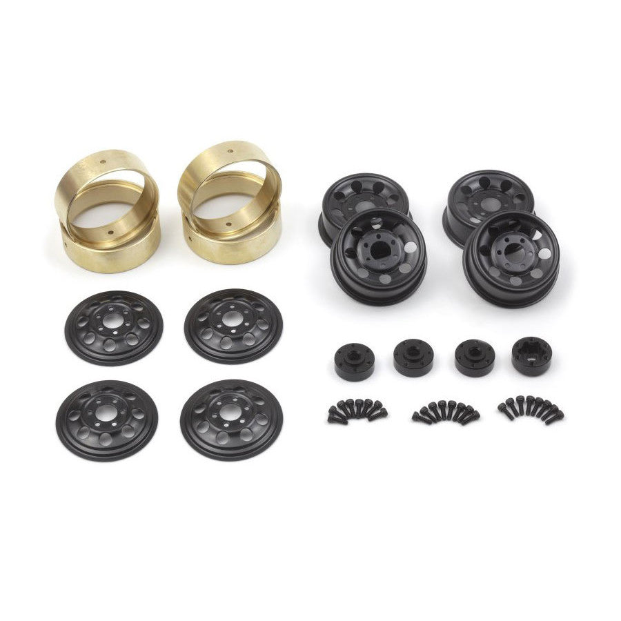Image of CS-8 Steel Beadlock Wheel 1.2in (Black / 4pcs),