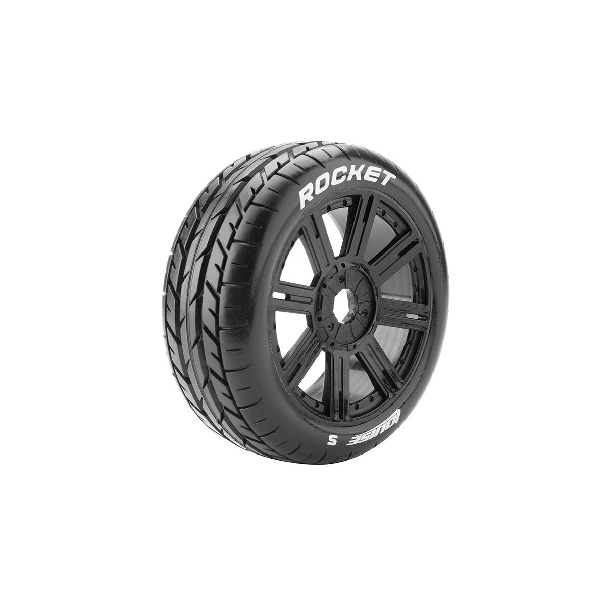 Image of B-Rocket 1/8 Off-Road Buggy Tires, 17mm Hex, Mounted on