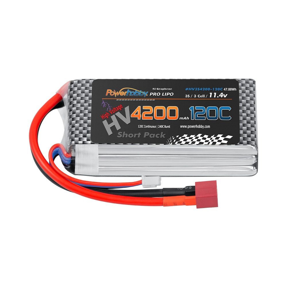 Image of Power Hobby 11.1V 4200mAh 120C Lithium Polymer Graphene HV Battery Lipo