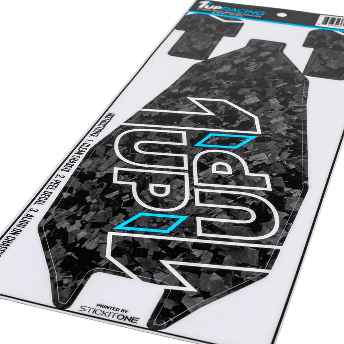 Image of Forged Carbon Look Chassis Skin - AE RC10T7