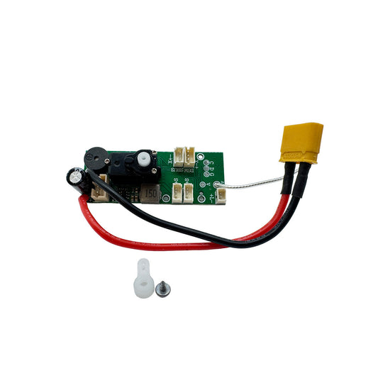 Image of 4-Ch Receiver Board with Gyro & Servo; F-16