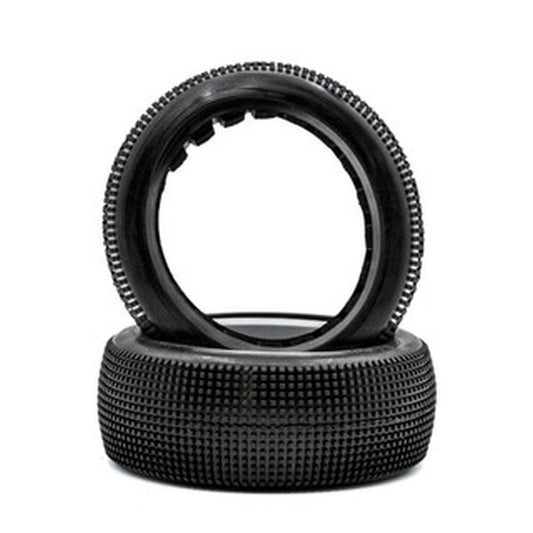 Image of Mach One - 1/8 Buggy Tires w/ Inserts (1 Pair) Clay