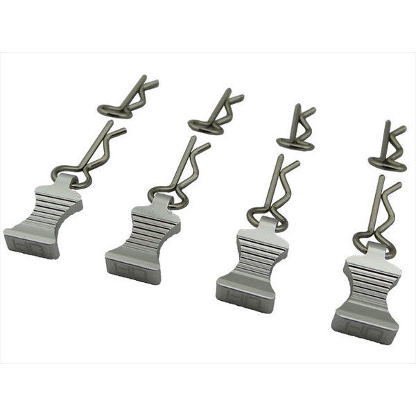 Image of 1/10 Silver Aluminum EZ Pulls Body Clips