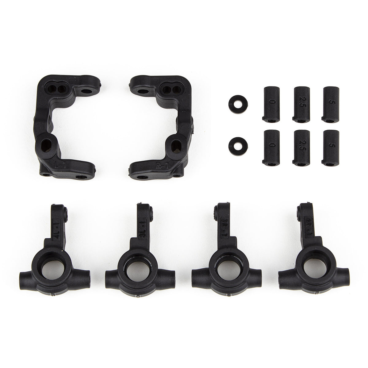 Image of RC10B6.4 - 1mm Scrub Caster and Steering Blocks