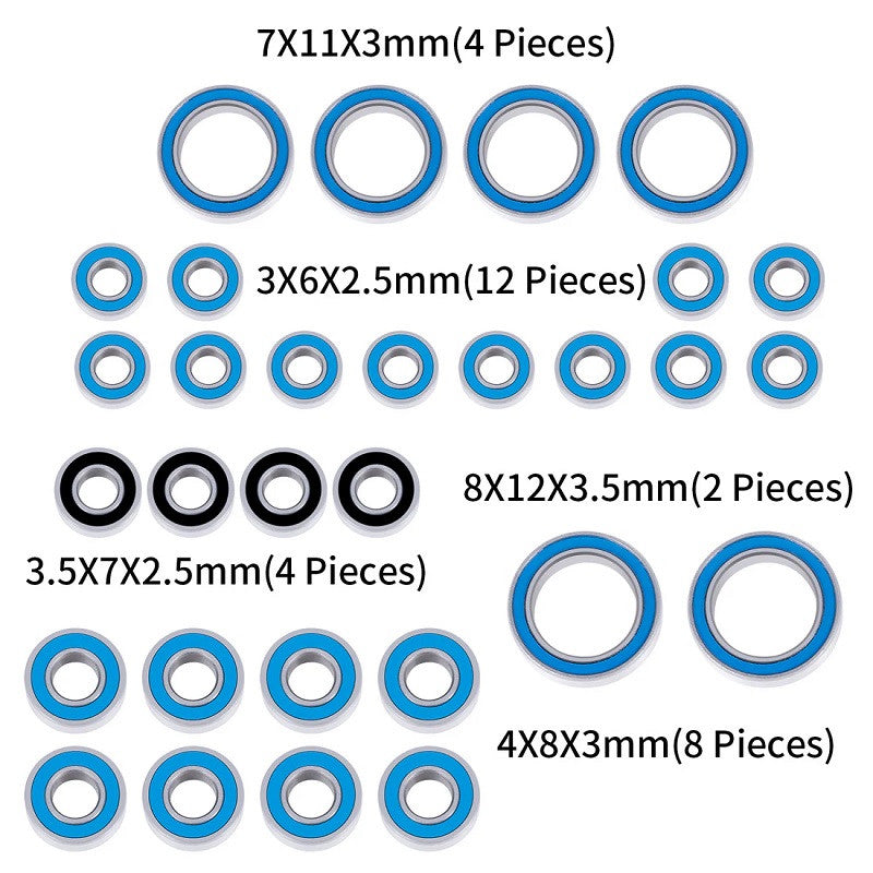 Image of Sealed Bearing Kit (30), for 1/18 Redcat Ascent-18