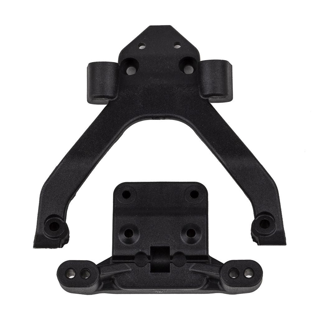 Image of RC10B6.4 Front Top Plate and Ballstud Mount Angled