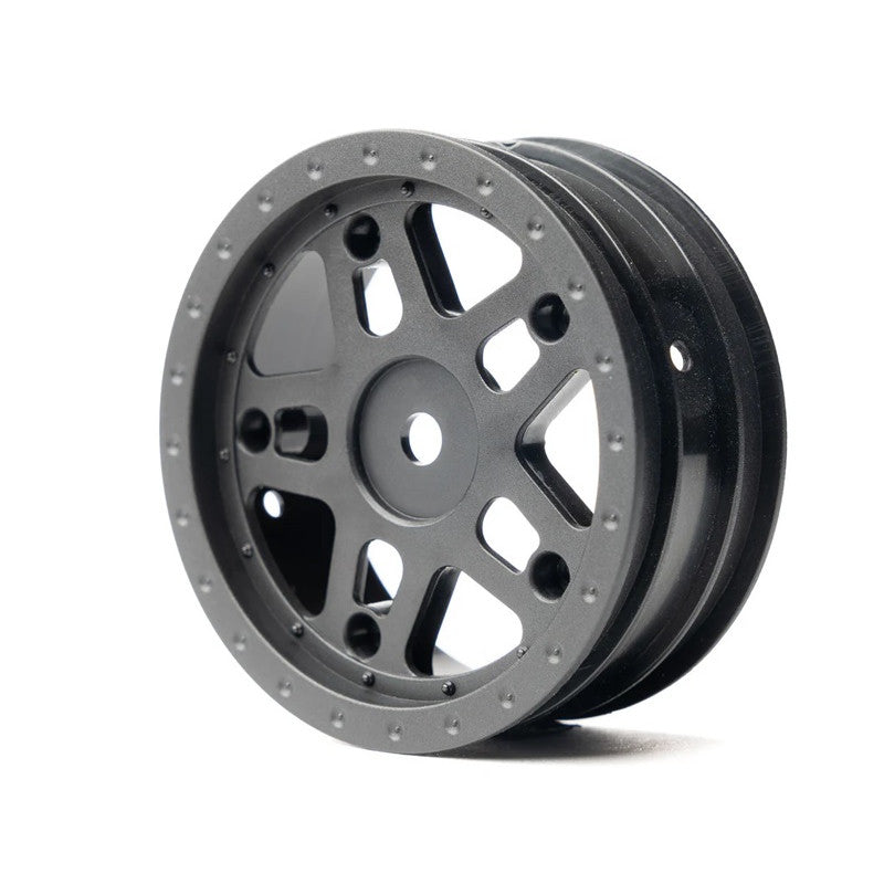 Image of 1/10 Whiplash Front 2.2" 12mm Sprint Car Wheels (2) (Blue)