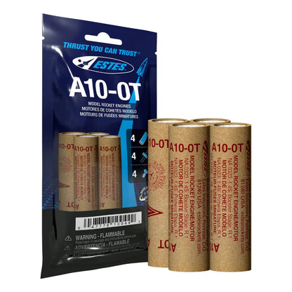 Image of A10-0T Model Rocket Engines, (4pk)