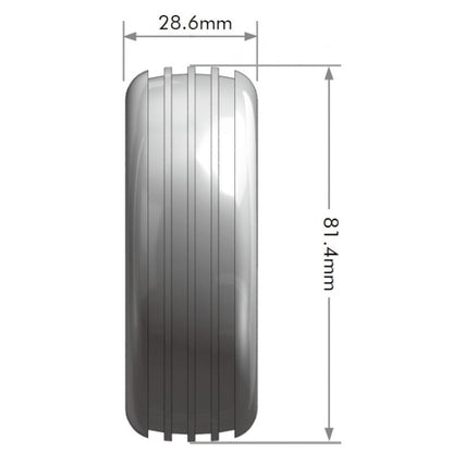 Image of E-Orbit 1/10 2WD Front Buggy Tire, Soft, Mounted on White