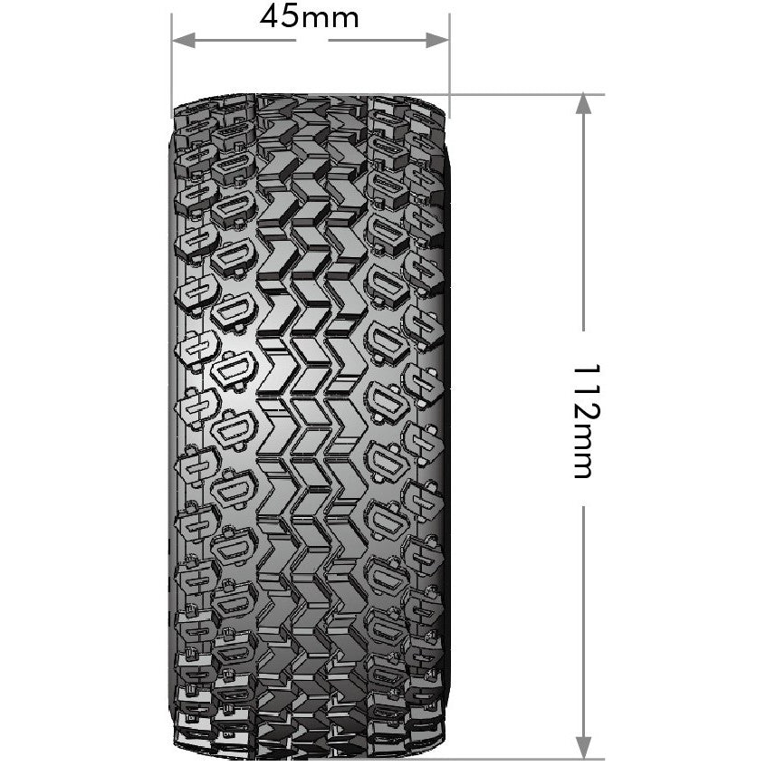 Image of SC-Hummer 1/10 Short Course Tires, Soft, 12, 14 & 17mm