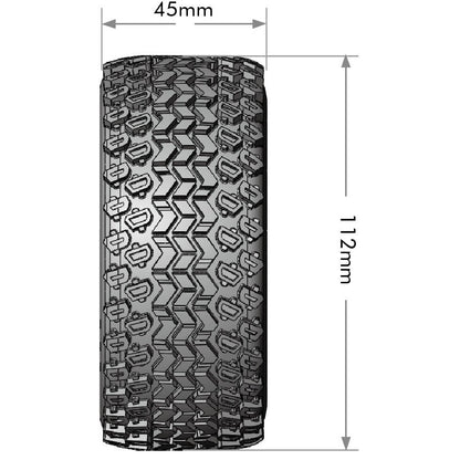Image of SC-Hummer 1/10 Short Course Tires, Soft, 12, 14 & 17mm