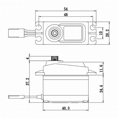 Image of Standard Size Coreless Digital Servo 0.15sec / 277oz @ 6v