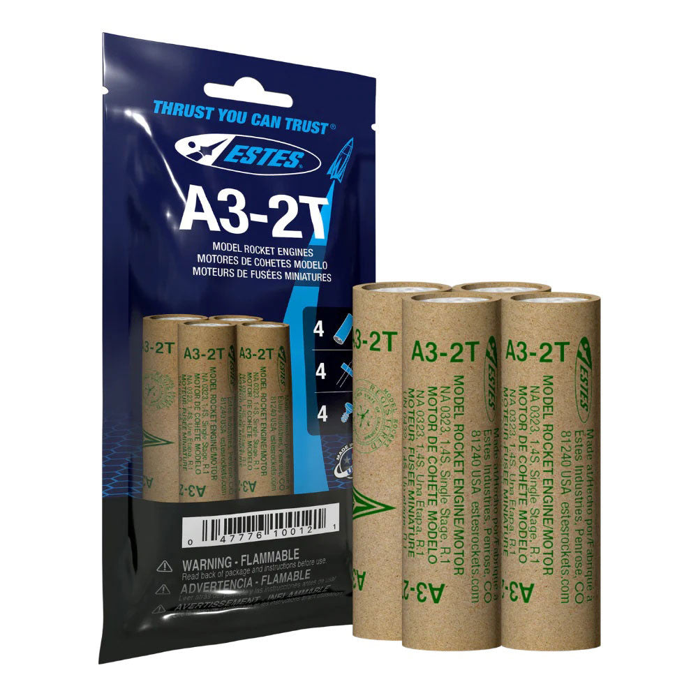 Image of A3-2T Model Rocket Engines, (4pk)