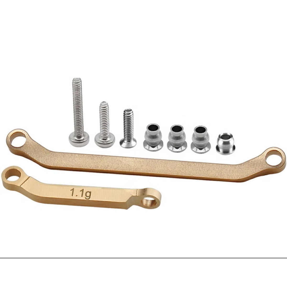 Image of Brass TT Steering Fix Links, for the SCX30