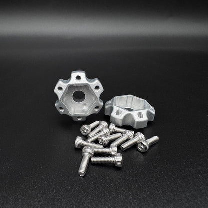 Image of 12mm Hex "DOT" Machined Aluminum Hubs (2) "1 DOT 2mm"