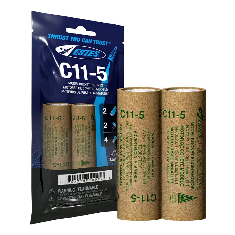 Image of C11-5 Model Rocket Engines, (2pk)