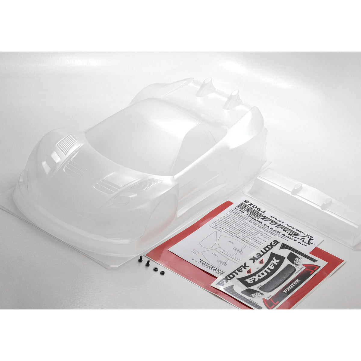 Image of Type-A 1/10 USGT Race Body, Clear Lexan w/Wing