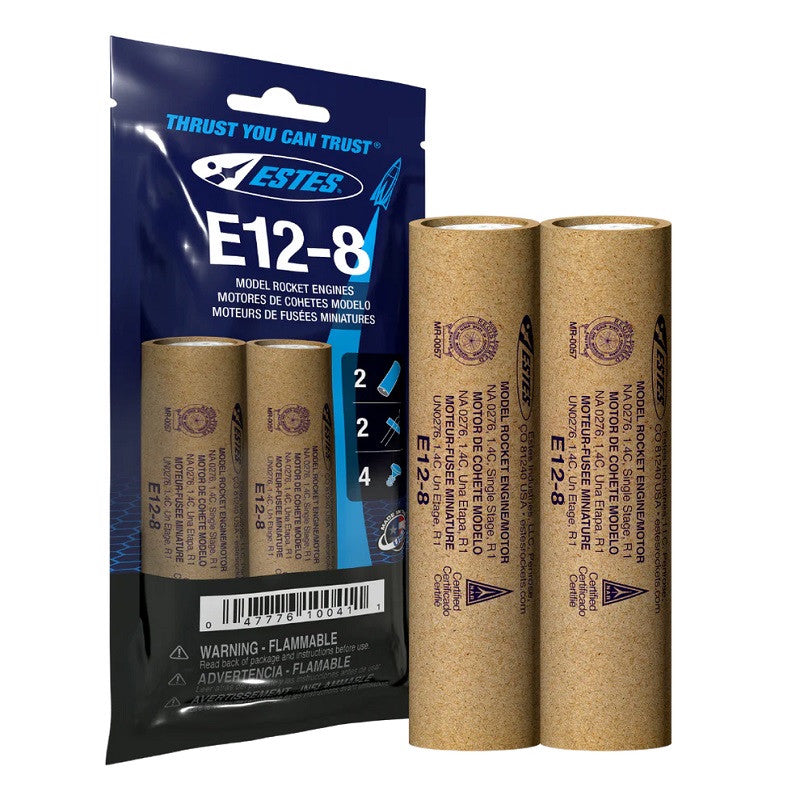 Image of E12-8 Model Rocket Engines, (2pk)