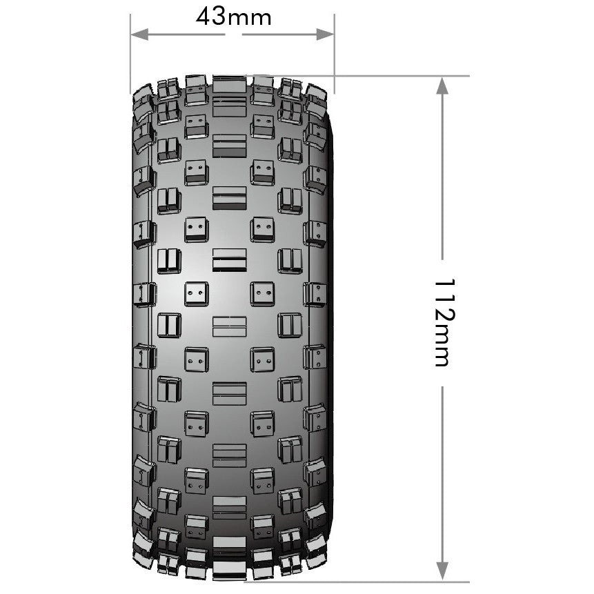 Image of SC-Rock 1/10 Short Course Tires, Soft, 12, 14 & 17mm