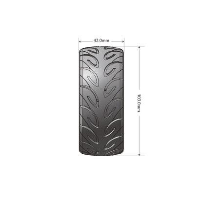 Image of MFT GT-Tarmac 1/8 GT Tires, 17mm Hex, Soft, Mounted on