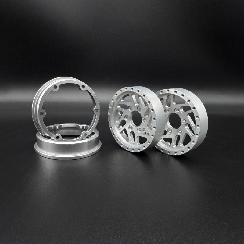 Image of 1.9 "Crossman" Aluminum Beadlock Wheels w/ Hubs (2)
