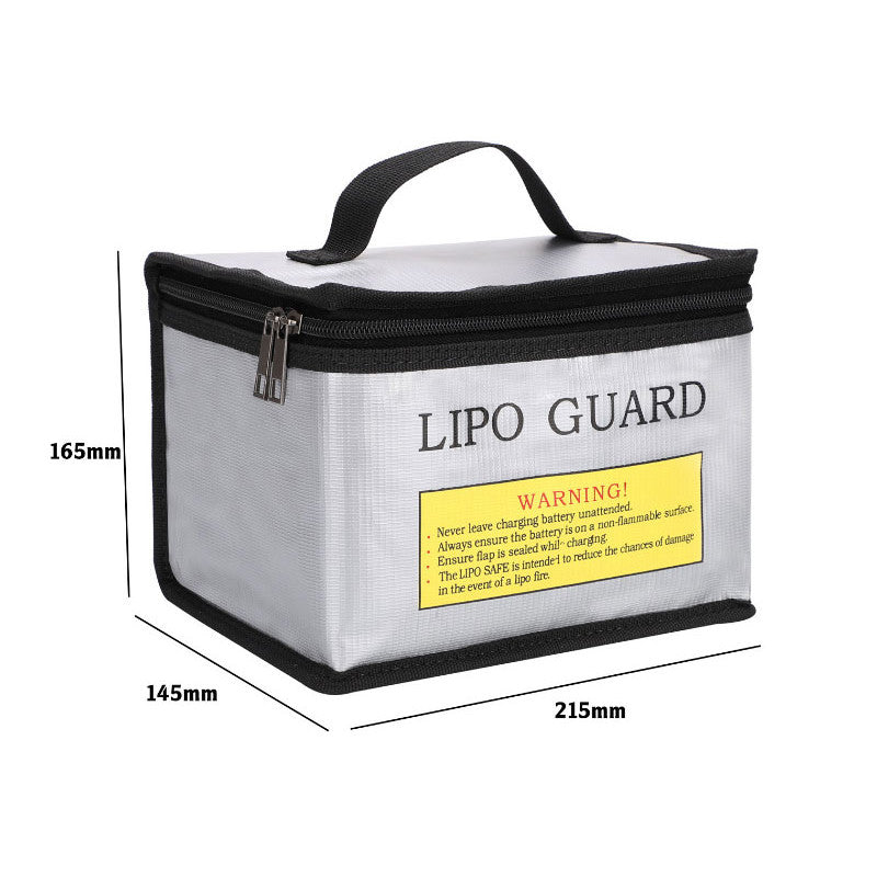 Image of Lipo Battery Charging Safety Bag 215x145x165mm with Zipper