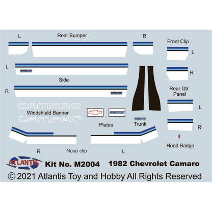 Image of 1/32 1982 Chevy Camaro Route 32 Plastic Model Kit