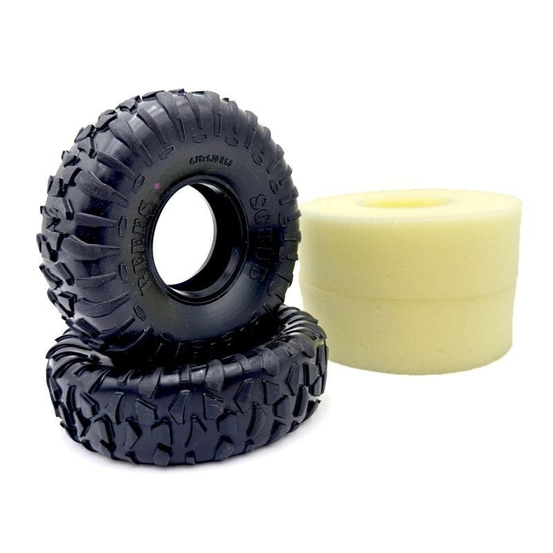 Image of XP Scrub 4.75 Crawler Tire w/Foam (2) (Pink)