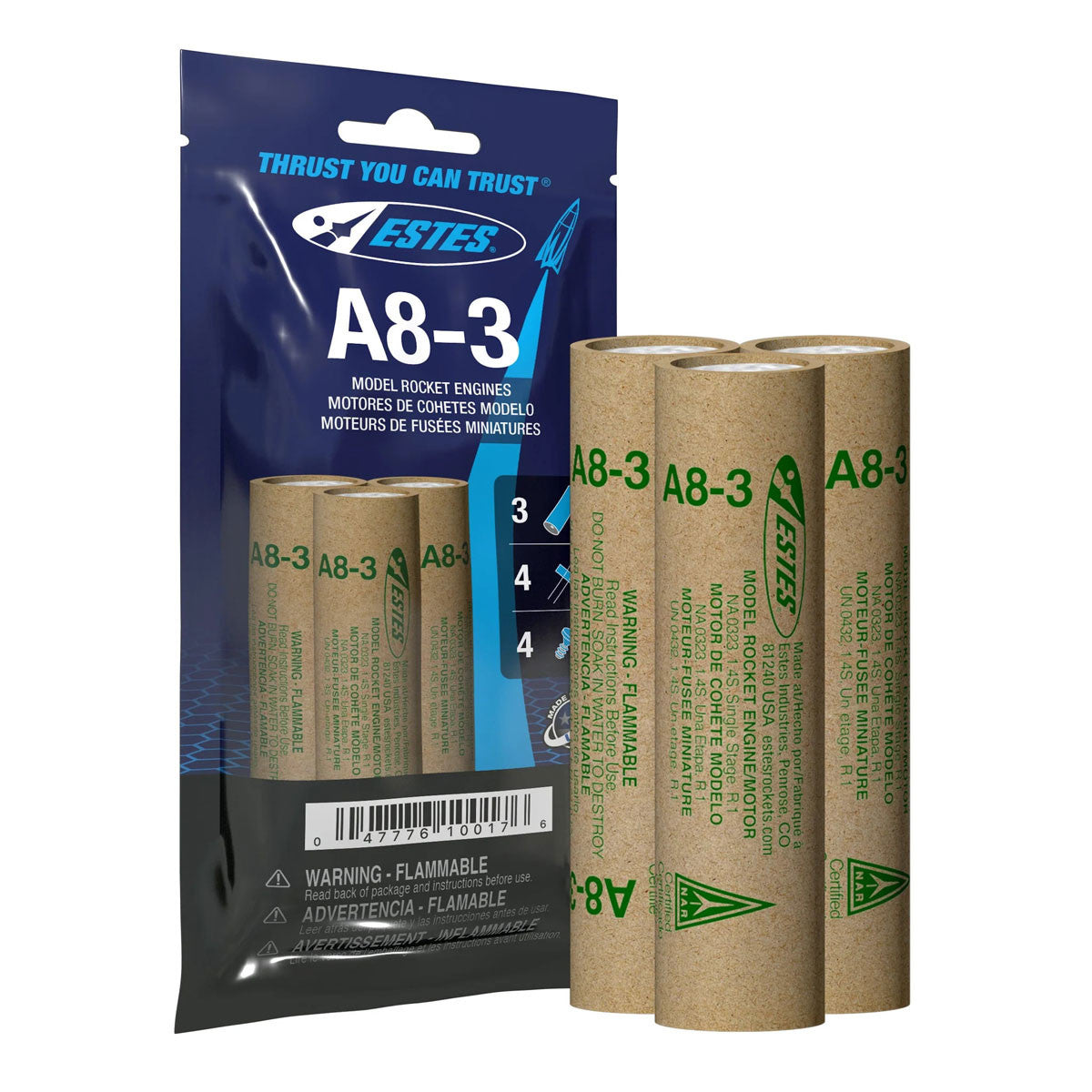 Image of A8-3 Model Rocket Engines (3pk)