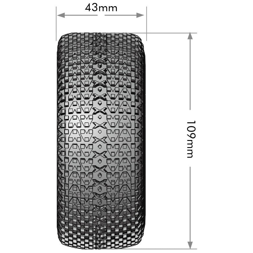 Image of SC-Turbo 1/10 Short Course Tires, Soft, 12, 14 & 17mm