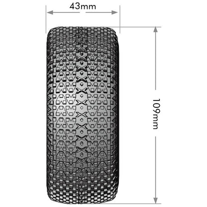 Image of SC-Turbo 1/10 Short Course Tires, Soft, 12, 14 & 17mm