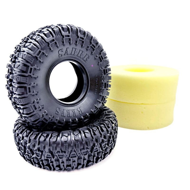 Image of SP Sabre 4.75 Crawler Tire w/Foam (2) (Pink Compound)
