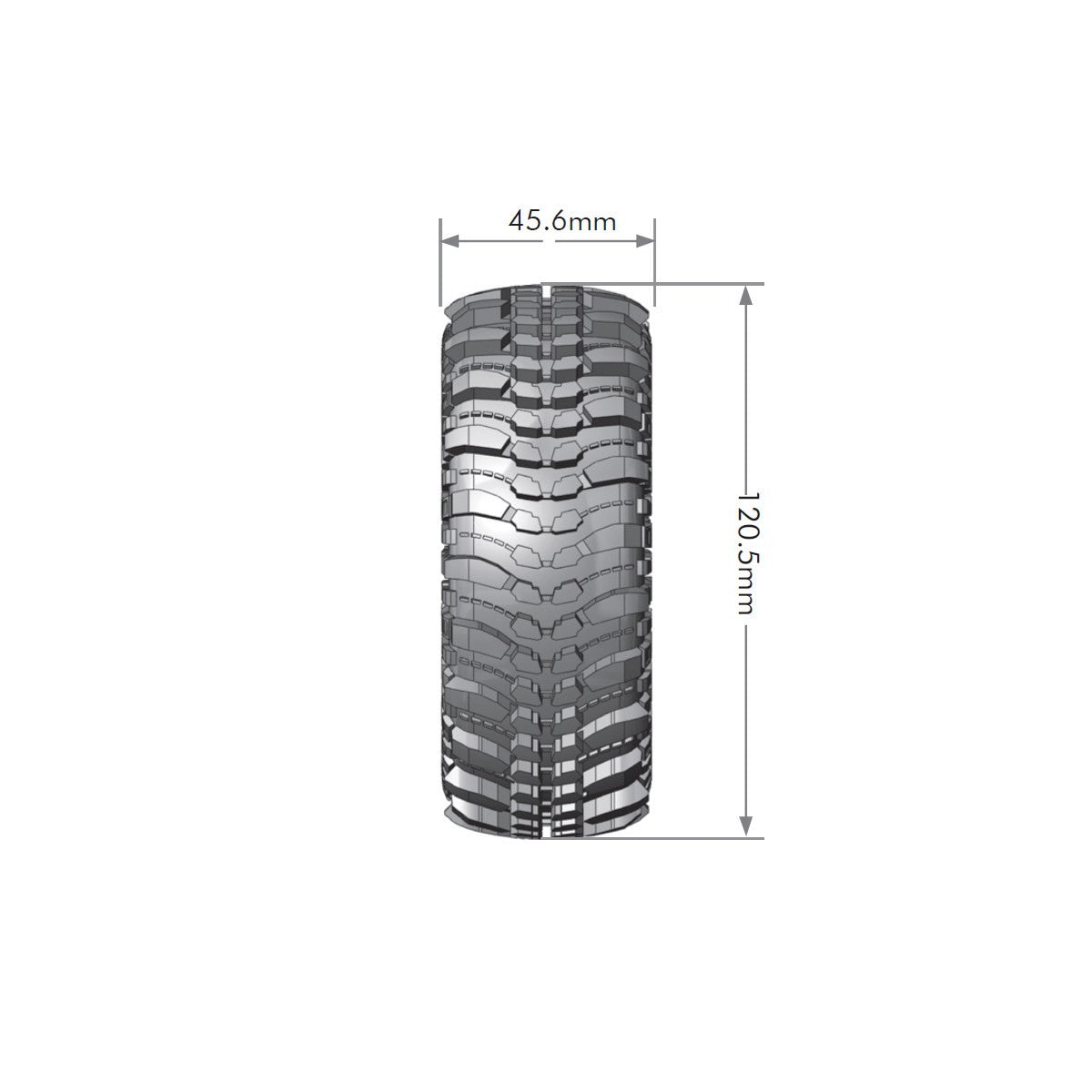 Image of CR-Champ 1/10 1.9" Crawler Tires, 12mm Hex, Super Soft,