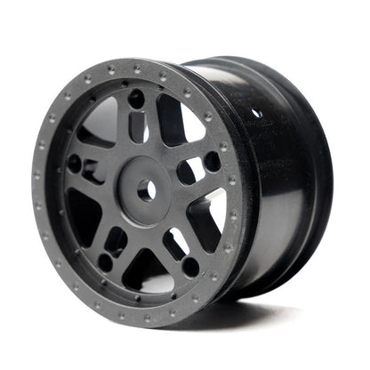 Image of 1/10 Whiplash Rear 2.2" 12mm Sprint Car Wheels (2) (Black)