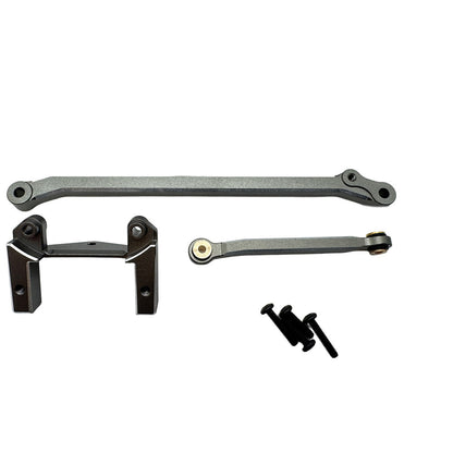 Image of Aluminum Servo Mount & Steering Link Set (Gunmetal)