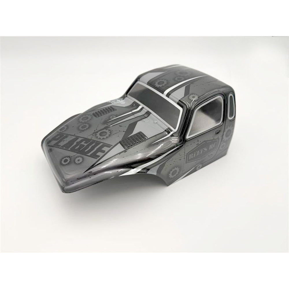 Image of Clear "PLAGUE" 1/10th Crawler CompBody Set w/Stickers & Mask