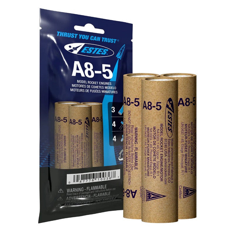 Image of A8-5 Model Rocket Engines, (3pk)