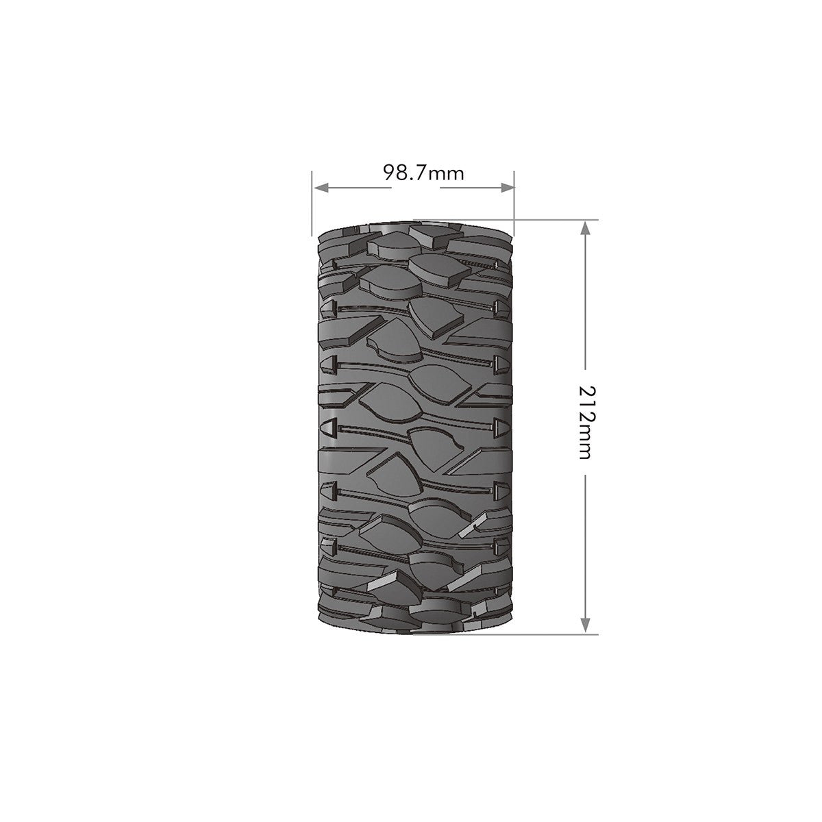 Image of MFT X-Rowdy Sport Monster Truck Tires, 24mm Hex, Mounted
