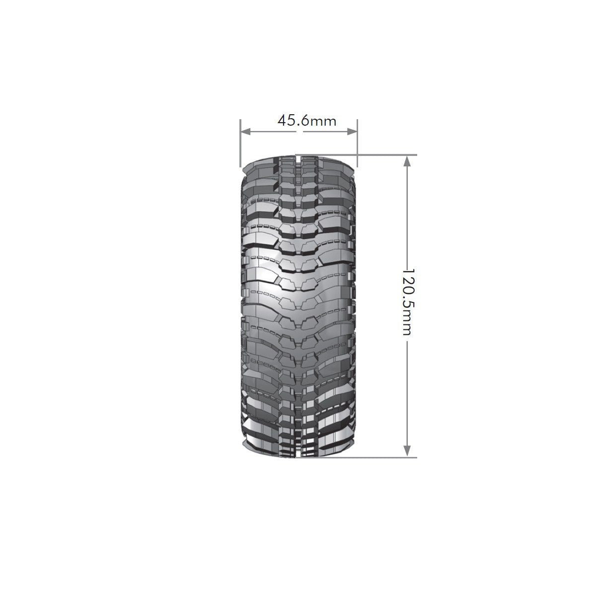 Image of CR-Champ 1/10 1.9" Crawler Tires, 12mm Hex, Super Soft,