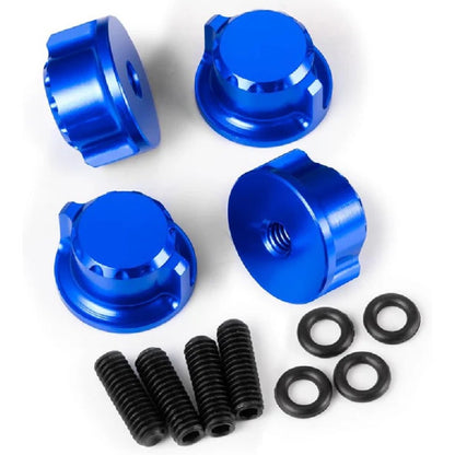 Image of Aluminum Body Mount Thumb Screws Nuts, Blue, for Traxxas