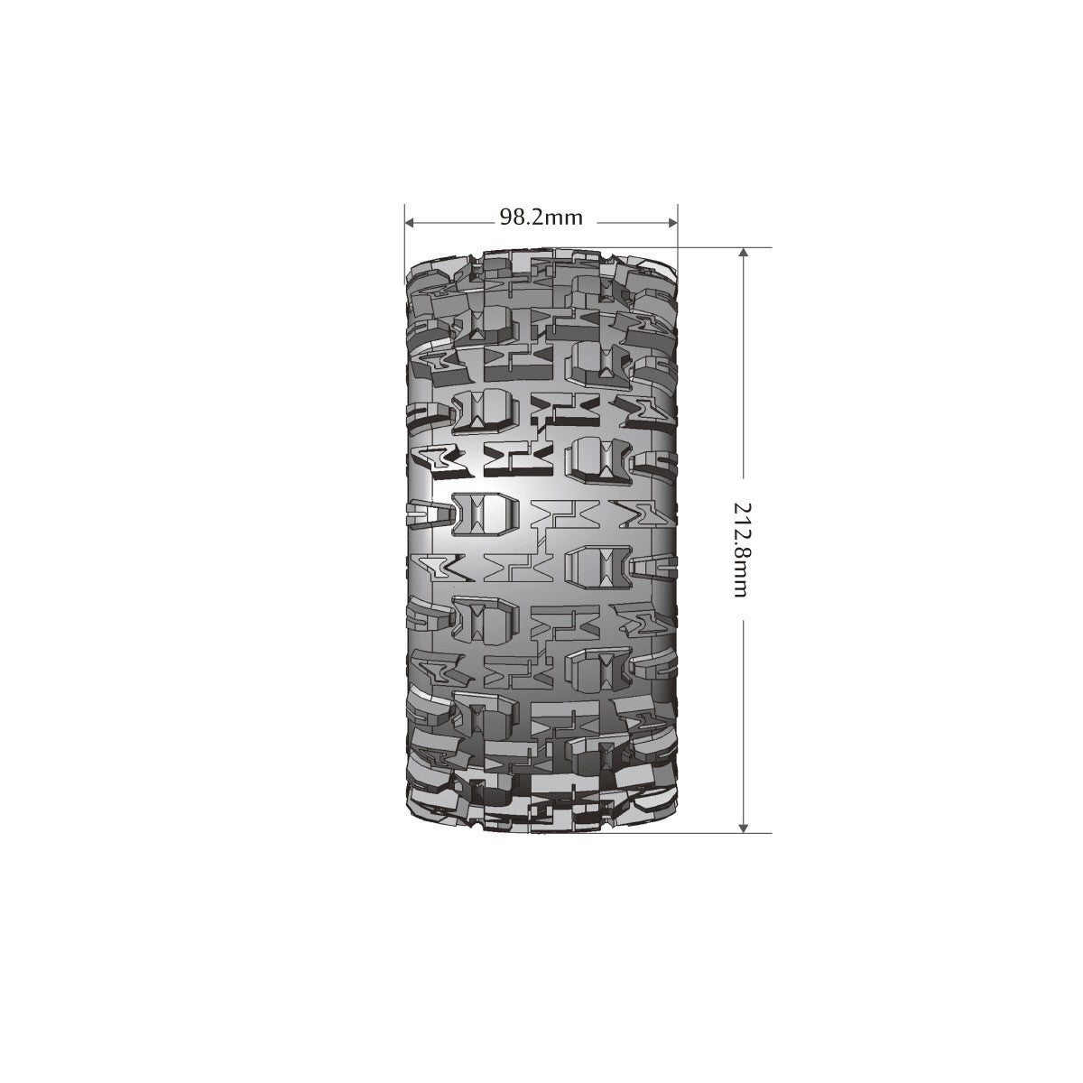 Image of MFT X-Pioneer X-MAXX Sport Monster Truck Tires, 24mm Hex,