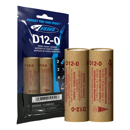 Image of D12-0 Model Rocket Engines, (2pk)