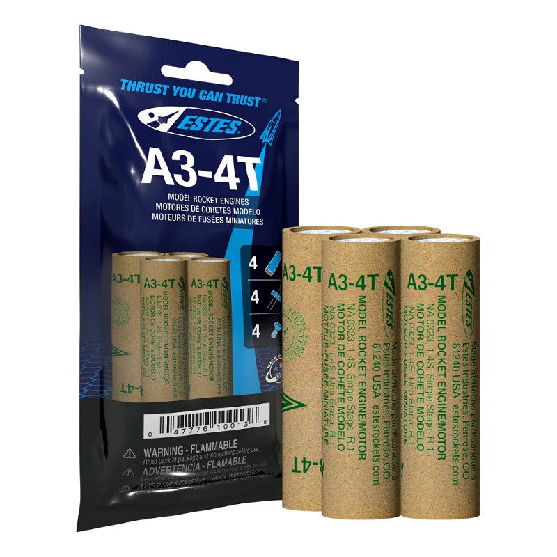 Image of A3-4T Model Rocket Engines (4pk)