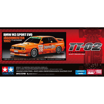 Image of RC BMW M3 Sport EVO 1992, Jagermeister TT02