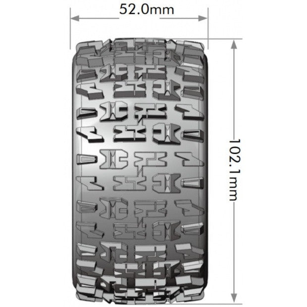 Image of ST-Pioneer Soft Mounted Tires, 0" & 1/2" Offset, Removable