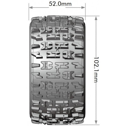 Image of ST-Pioneer Soft Mounted Tires, 0" & 1/2" Offset, Removable
